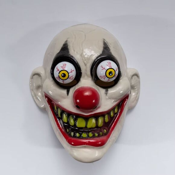 Googly Eye Clown Half Mask ONE SIZE FITS MOST - Picture 4 of 9